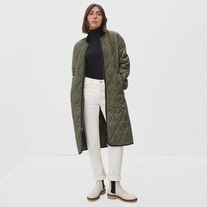 Everlane ReNew Long Liner Kalamata Olive Small